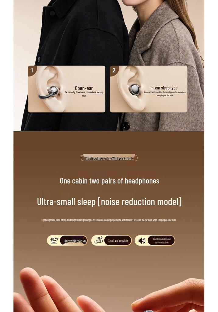 New Ear Clip Wireless Bluetooth Earphones - High Sound Quality, Long Battery Life B54
