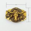 Punk Style Alloy Retro Belt Buckle Bull Head Personality Trend Western Denim Belt Buckle Men'S Smooth Buckle