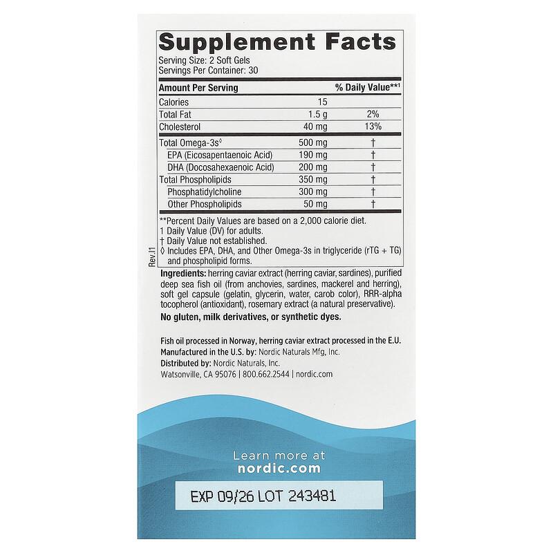 Omega-3 Phospholipids™, 60 Soft Gels