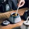 Ceramic Seasoning Jar with Lid, Spice Jar with Spoon, Salt and Pepper, Sugar Jar, Spice Storage Box, Kitchen Storage Container