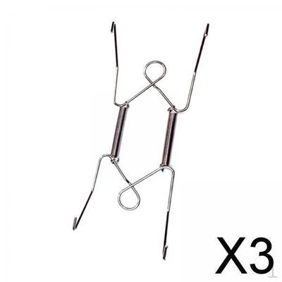 3x Plate Hanger for Wall ,Dish Display Holders, , Invisible Wire Holder,Plate Spring Hook