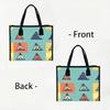 Cute Camp Tent Print Daily Tote Trendy Lightweight Reusable Casual Shopping Bag