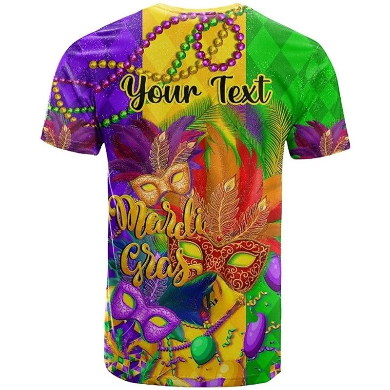 Men's Graphic Clown T Shirt Tee Short Sleeve T Shirt 3D Print Crew Neck Shirt Designer Holiday Casual Daily Mardi Gras Red Purple Green