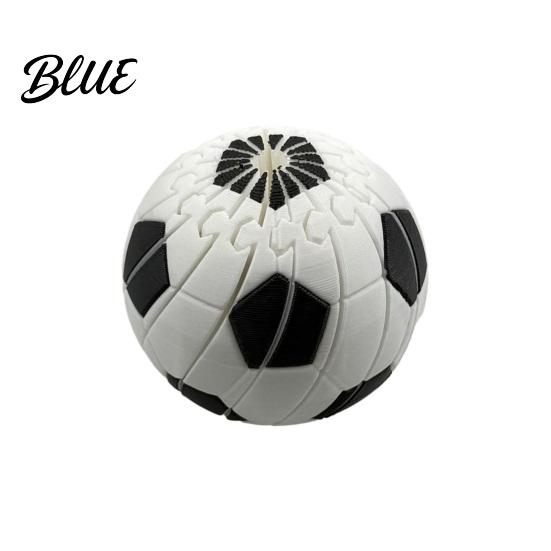 Articulated Sports Ball Toy 3D Printed Twisting Football Toy Stress Relief Slippery Soccer Spiral Rotating Cartoon Shit Fidget Desk Party Favors