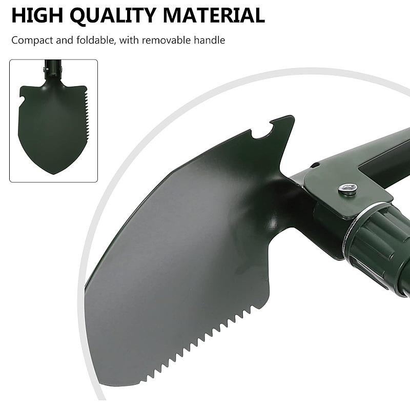 Multi-Functional Folding Military Shovel for Camping, Mountaineering, Gardening, and Travel