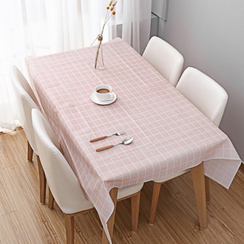 1PCS Home Waterproof Tablecloth Easy To Clean The Living Room Table Oil-proof Anti-scalding PVC Table Cloth