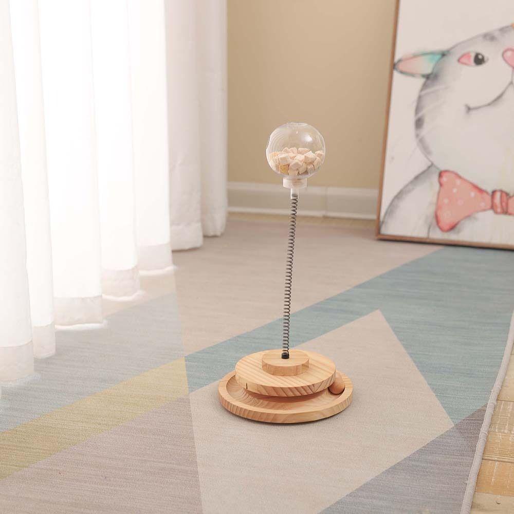 Kitten Boring Tease Indoor Play Chasing Pet Puzzle Toys Cat Toy Tumbler Swing Toy Pet Snack Feeder