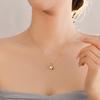 14K Gold Plated Irregular Pearl Necklace for Women - Versatile Luxury Clavicle Chain Design