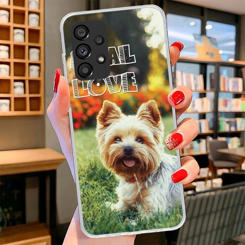 Yorkshire Terrier Dog Puppy Phone Case For Samsung Galaxy A17 A37 A57 A16 A26 A36 A56 A15 A25 A35 A55 A14 A24 A34 A54 A13 A23 A3