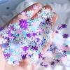 1bag 5g Christmas Nail Art Sequins, Snowflake Naisl Glitter, Festive Nail Decorations, Sparkling Snowflake Nail Accessories, DIY Manicure Design