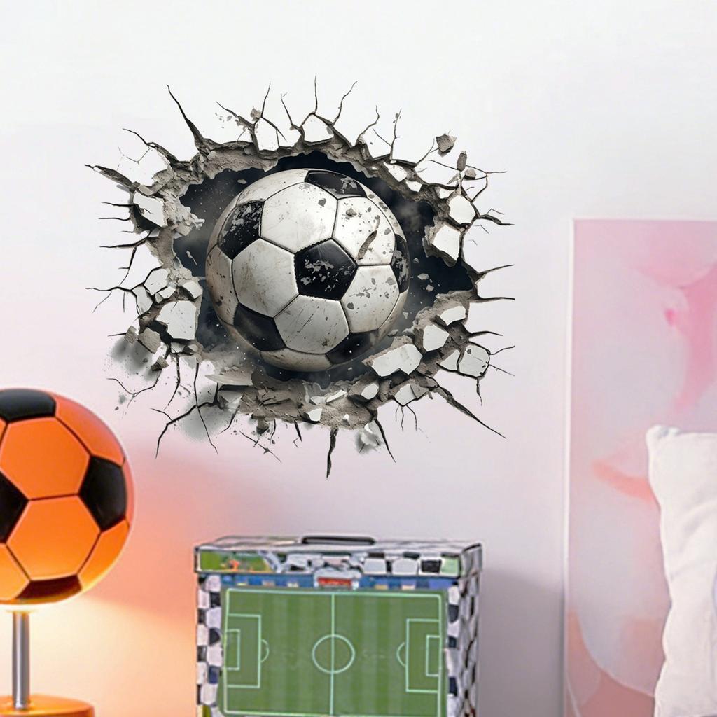 Soccer Theme Wall Decal For Bedroom Living Room Sports Home Wall Decoration
