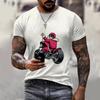 Cross-border Santa Claus Digital T-shirt Men's and Women's Large Size Fashion Short-sleeved Summer Cool Creative 3DT-shirt