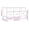 VidaXL TV Cabinet Brown Oak 102x36x50 Cm Engineered Wood 829043