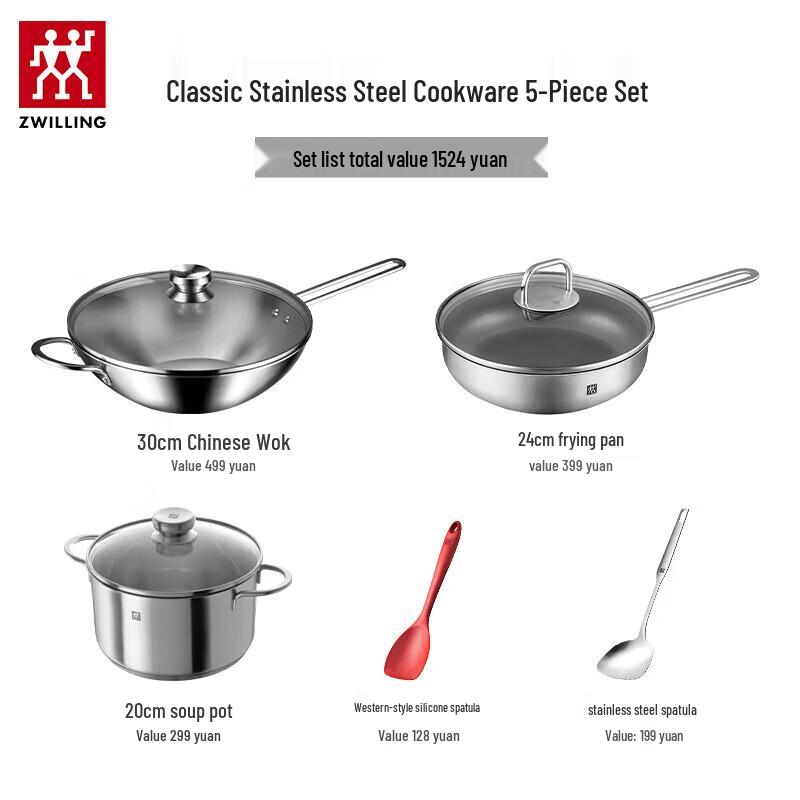 ZWILLING Ingenious Stainless Steel Cookware Set