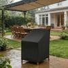 Universal Fit Stacking Chair Cover Produced Using Tear Resistant 210D Strong Fabric Including Storage Bag