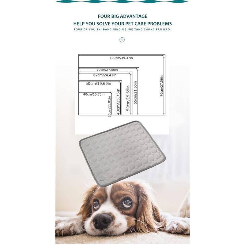 Dog CAT Cooling Mat Summer Pet Cold Bed Extra Large For Small Big Dogs Pet Accessories Cat Durable Blanket Sofa Cat Ice Pad Blanket