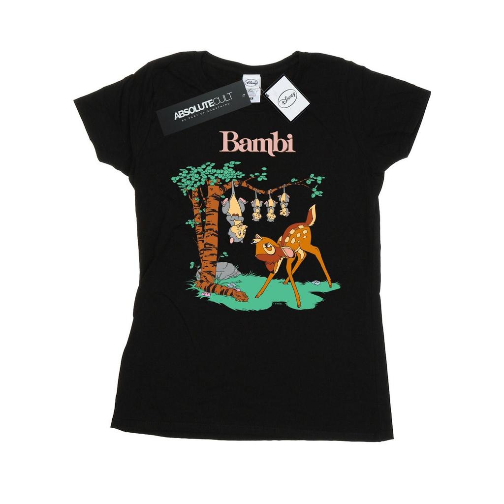 Disney Womens/Ladies Bambi Tilted Up Cotton T-Shirt
