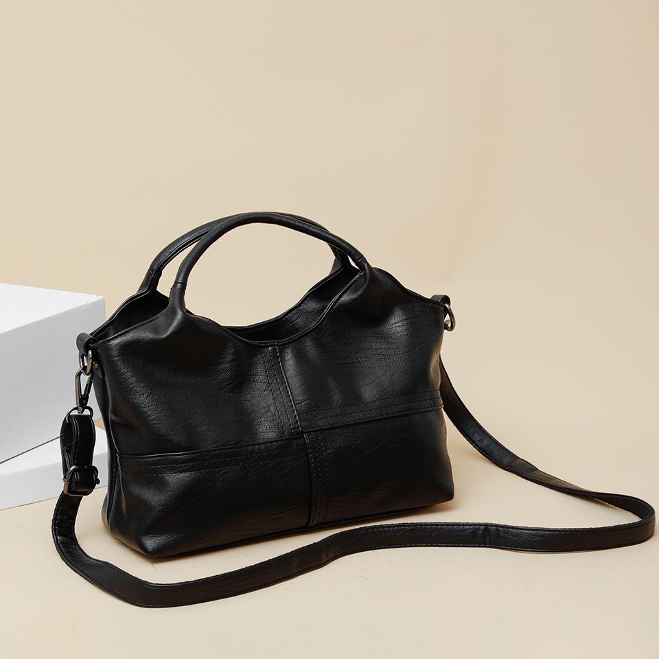 Damen Handtasche aus weichem PU-Leder – Stilvolle Umhängetasche & Crossbody-Schultertasche für Damen