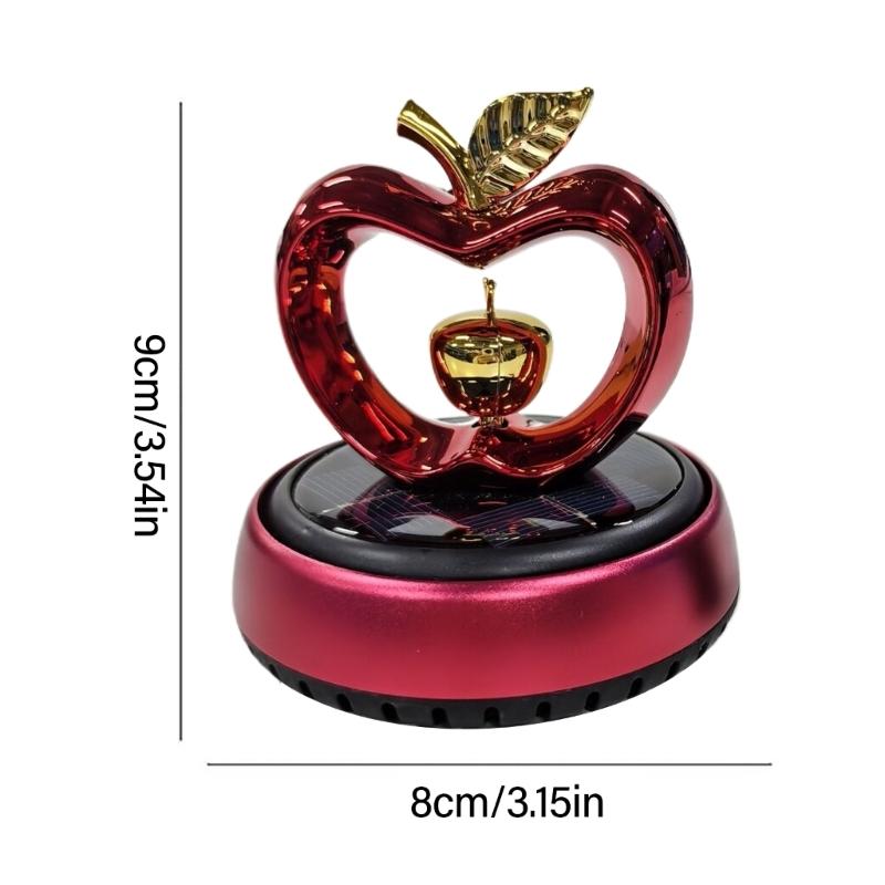 Solarbetriebener Auto Lufterfrischer Herz Designs Langanhaltend Blume Duft Auto Duftstoffe Schmuckstück für Armaturenbrett Dekoration