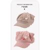 Cute Cat Ears Striped Octagonal Hat Women Spring Summer Fresh Versatile