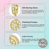 copper Gold Plated Round Compass Sun Zircon Drop Pendant Charm Compatible With Authentic Charm Bead Charms Bracelets Women Do It Yourself Jewellery Gi