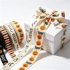 15mm Halloween Craft Ribbon Bat Ghost Print DIY Gift Ribbon New Printed Fabric Ribbon