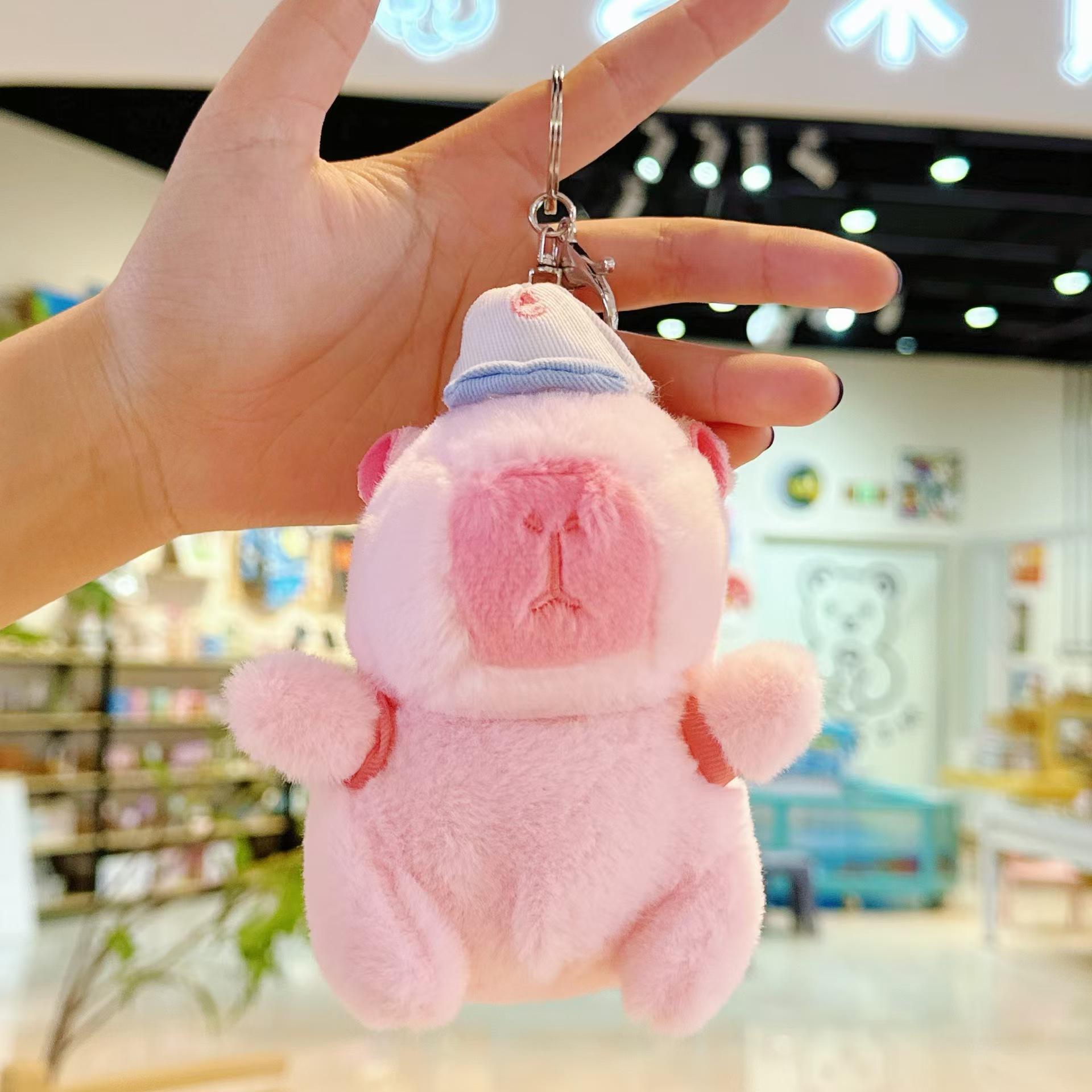 

10-15СМ Капибара Capybara Плюшевая Игрушка Интернет-Знаменитость Капибара Джун Кукла Уродливая Милая Кукла Морская Свинка Кукла Мальчики Девочки Аниме Каваий 9-15cm розовый