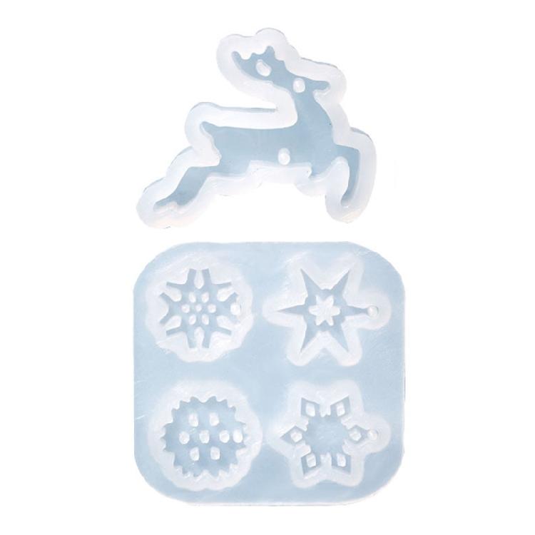 

DIY Epoxy Resin Casting Molds Xmas Style Craft Supplies for Women Earring Crafts 1