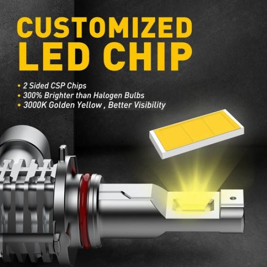 Für Toyota Tundra 2007-2013 9145 9140 H10 Gelbe LED Nebelscheinwerfer Fahrlicht Lampen NEU