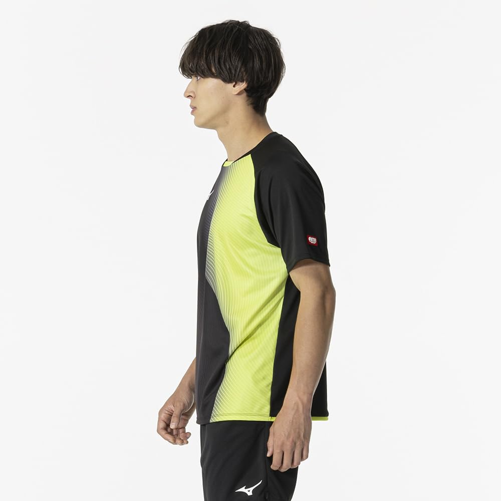 Table Tennis Game Short JTTA Size M Shirt, Sleeve, Certified, Moisture-Wicking, Quick-Drying, Unisex, Adult, Black, (82JAB102)