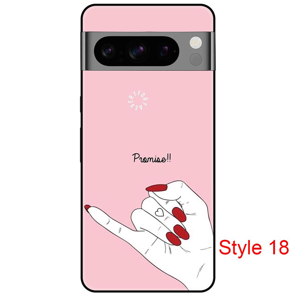 

Чехол для Google Pixel 8 8Pro, роскошный черный силиконовый мягкий чехол на Pixel8Pro, полная защита, противоударный бампер Google Pixel 8 разноцветный