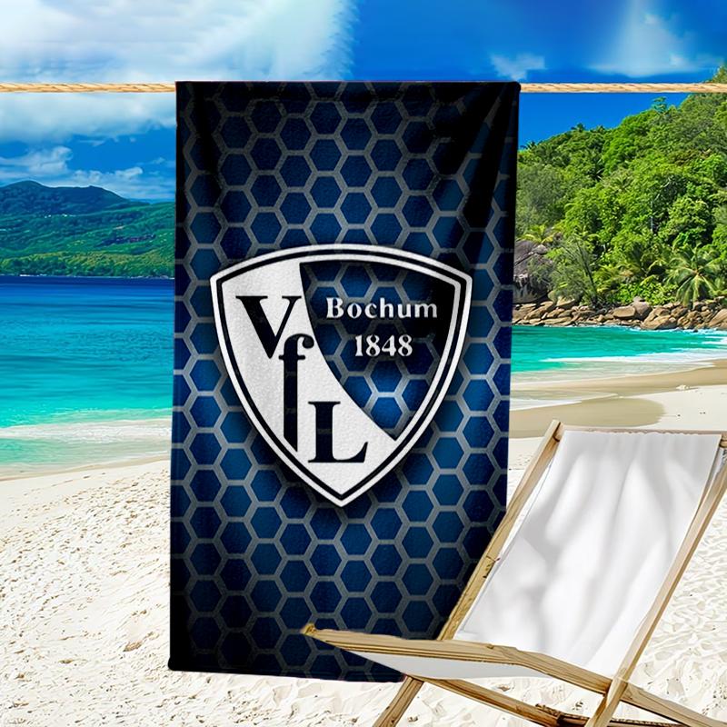 Football Bochum Beach Towel - Soft, Absorbent Microfiber, Lightweight, Ideal for The Beach, Parties, Travel, Camping fan gifts