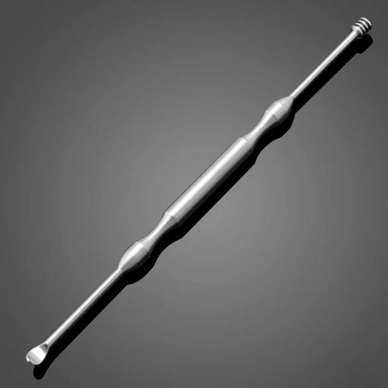 Curățător Dublu pentru Îndepărtarea Cerumenului Auricular, Remover Dublu pentru Ceară Auriculară, Curățare 360°, Instrumente pentru Îngrijirea Urechilor din Oțel Inoxidabil