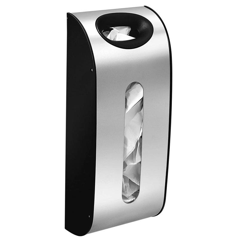 In-Stock Stainless Steel Wall-Mount Trash Bag & Shoe Cover Storage Box Large