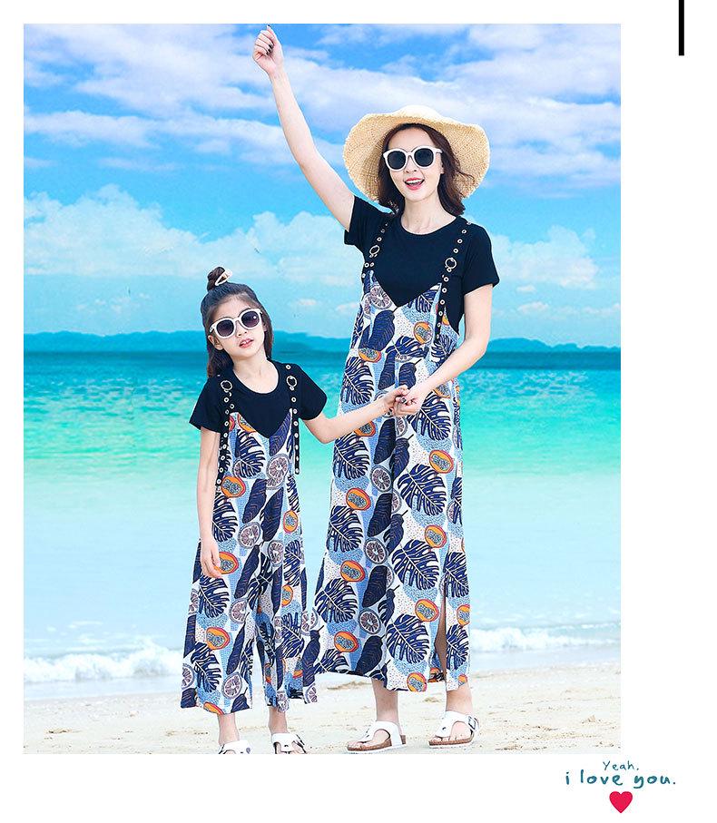 2025 Familien-Strandmode: Neue Sommerkleider für Mutter-Tochter & Vater-Sohn Urlaubssets