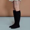 Knee-high wool socks black OZAYFA302B