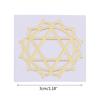 7 Pcs Sacred Geometry Metal Stickers Delicate Flower of Life Chakras Stickers Pyramid Meditation Art Resin Filler Supply