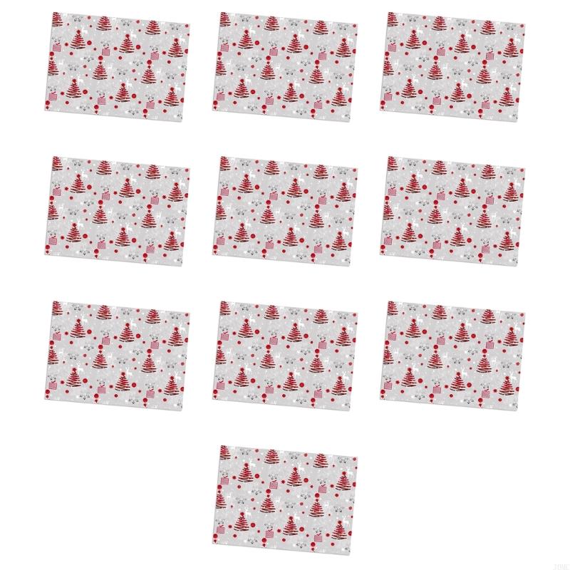 Festival Parties Decoration Paper Cartoon Reindeer Design Double Sided For DIY Christmas Craft And Gift Wrapping J0MC