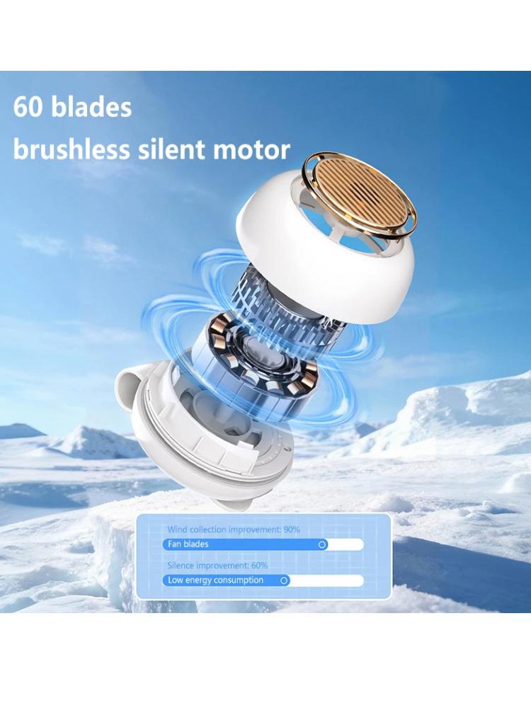 Portable Popular Small Whirlwind Portable Buckle Small Fan Mini Waist Hanging Handheld Bladeless Clip Fan Cooling Electric Fans