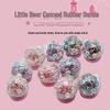 Flashing Bear Hair Ties for Kindergarten Girls - Gentle, Colorful Rubber Bands