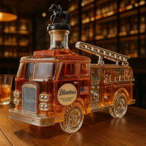 Bottiglia di whiskey camion dei pompieri vetro borosilicato bottiglia di vino rosso decorazione bar decorazione casa decorazione ristorante