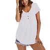 Stylish Women's Summer Short Sleeve Blouse In Vibrant Colors Plus Size Casual Tunic