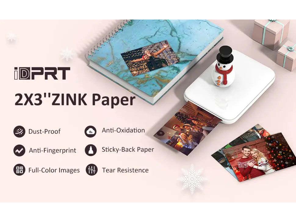 Hanin MT53 Mini Bluetooth Portable Color ID Photo Printer