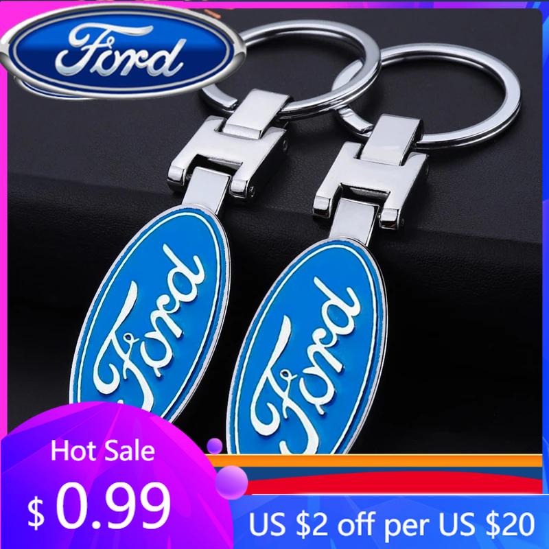 Car Sticker 2026 Ford New 2025 Hot Car Keychain Vintage Leather Keyring Creative Key Chain For Ford Focus 2 3 Mondeo Kuga Fiesta