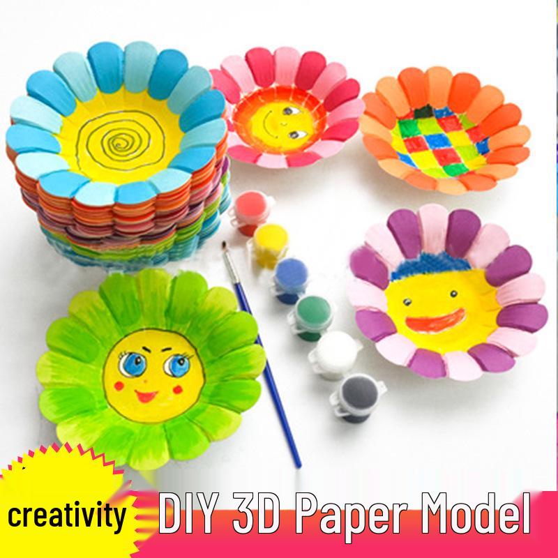Kit Pictură 3D Desene Animate Handmade pentru Copii: Decorațiune de perete artistică creativă DIY