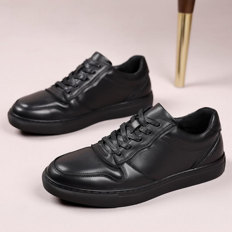Fashion New Arrival Men's Vulcanize Shoes Casual Leather Male  Casual Shoes Versatile Leisure Walk Skateboard Footwear Tenis Masculino