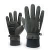 Outdoor Gloves Men's Winter Plus Velvet Thickened Warm Touch Screen Non Slip Cycling Biking Double Sided Fleece Gloves