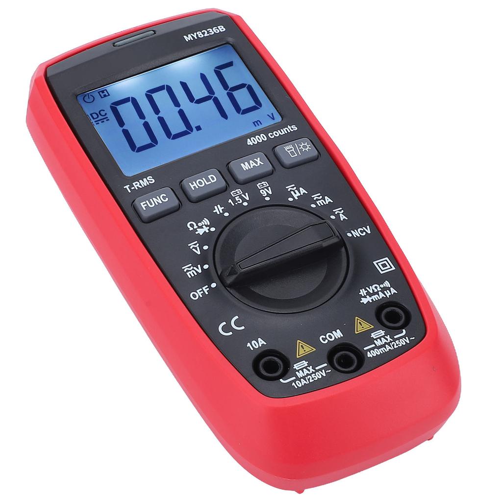 Digital Multimeter Tester Electrical Voltmeter Volt Multi Meter 4000 Counts for Battery Circuit