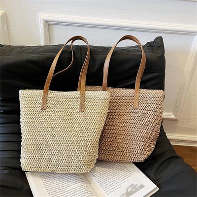 Shoulder Handbag Woven Straw Bag Beach Tote Large Capacity Designer Shopper For Fashi Enthusiasts Everyday Elegance Resort