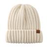 Connectyle Hiver Tricot Extensible Tricot Chaud et Parfait pour le Snowboard et Beige Bonnet pour Homme, Bonnet, Chaud, Unisexe, Randonnée,